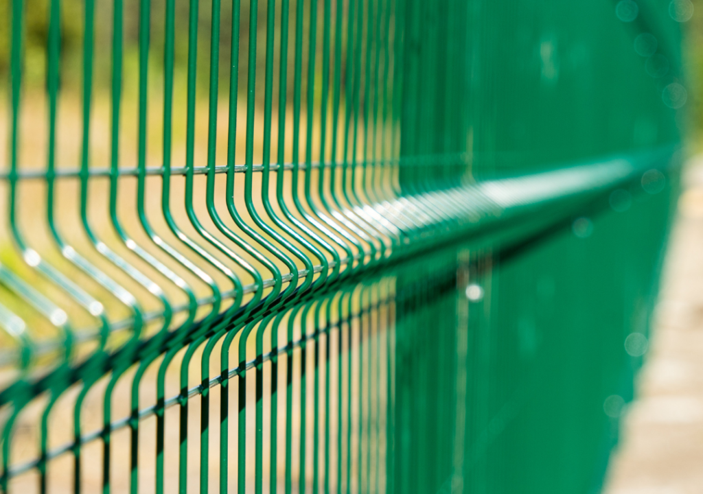 3D curved fence installed around sports ground for safety and durability