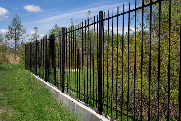 Best fence manufacturers UAE installing modern security fencing to improve curb appeal and property protection